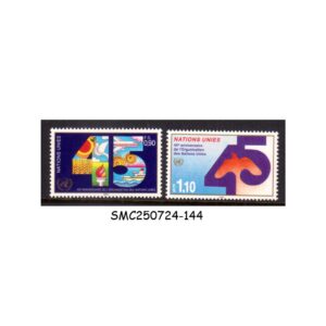 Stamps from UNITED NATIONS GENEVA UNO - 1990 40th ANNIVERSARY OF UNO - 2V - MINT NH