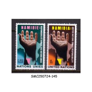 Stamps from UNITED NATIONS NEW YORK UNO - 1975 NAMIBIA AFRICA - 2V - MINT NH