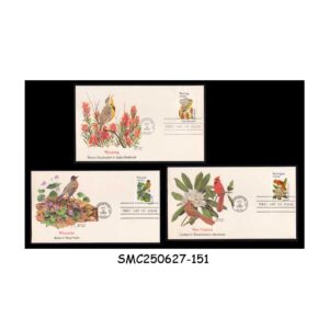 Cover from UNITED STATES USA - 1982 STATE BIRDS & FLOWERS ISSUE - FDC 9nos