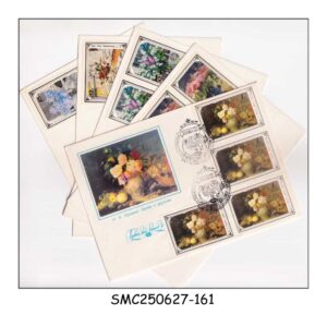 Covers from RUSSIA - 1979 RUSSIAN FLOWER PAINTINGS - SET OF 5 FDC