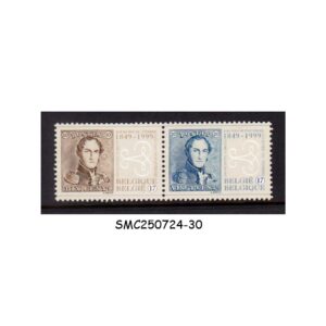 Stamps from BELGIUM - 1999 150th ANNIVERSARY OF FIRST BELGIAN POSTAGE STAMP 2V SE-TENANT MNH