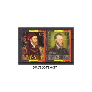 Stamps from BELGIUM - 2000 500th BIRTH ANNIVERSARY OF CHARLES V, HOLY ROMAN EMPEROR - 2V - MINT NH