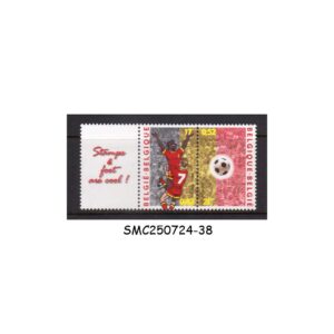Stamps from BELGIUM - 2000 EUROPEAN FOOTBALL (SOCCER) CHAMPIONSHIP - 2V SE-TENANT - MINT NH