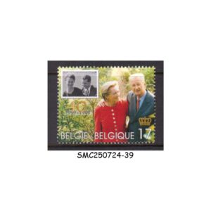 Stamps from BELGIUM - 1999 40th WEDDING ANNIVERSARY OF KING ALBERT II & QUEEN PAOLA - 1V - MINT NH