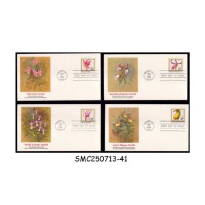Cover from UNITED STATES USA - 1984 ORCHIDS / FLOWERS - SET OF 4 FDC