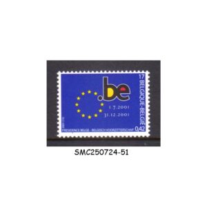 Stamps from BELGIUM - 2001 BELGIAN EU PRESIDENCY SCOTT#1861 - 1V - MINT NH