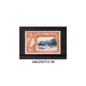 Stamps from TRINIDAD & TOBAGO - 1956 QUEEN ELIZABETH II SURCHARED OVPT SG#280 - MINT LH