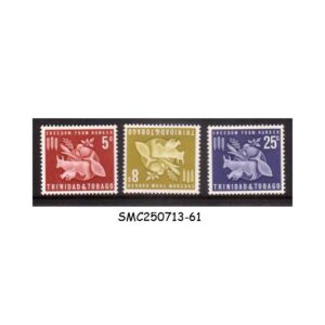 Stamps from TRINIDAD & TOBAGO - 1963 FREEDOM FROM HUNGER - 3V MINT NH