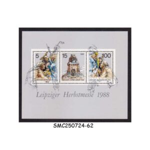 Stamps from GERMANY EAST - 1988 LEIPZIG AUTUMN FAIR - MIN. SHEET MINT NH