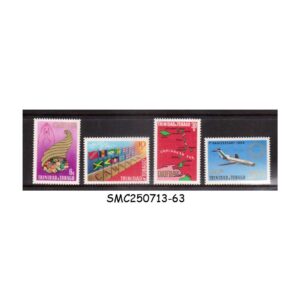 Stamps from TRINIDAD & TOBAGO - 1969 1st ANNIVERSARY OF CARIBBEAN FREE TRADE AREA CARIFTA - 4V MNH