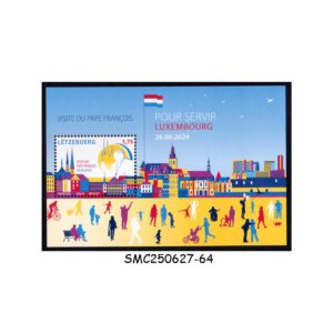 Stamps from LUXEMBOURG - 2024 VISIT OF POPE FRANCIS TO LUXEMBOURG - MIN. SHEET MINT NH