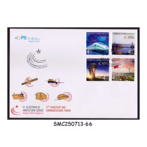 Cover from TURKEY - 2021 12th INTERNATIONAL TRANSPORT & COMMUNICATION FORUM - 4V FDC