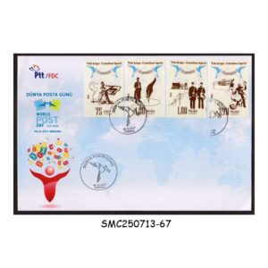 Cover from TURKEY - 2017 WORLD POST DAY - 4V FDC