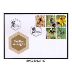 Stamps from LUXEMBOURG - 2020 WILD BEES / INSECTS - FDC