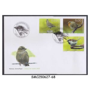 Stamps from LUXEMBOURG - 2020 RARE BIRDS - FDC