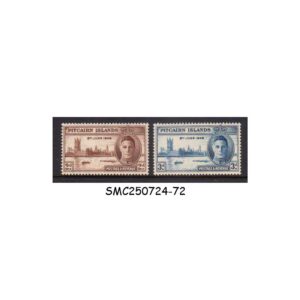 Stamps from PITCAIRN ISLANDS - 1946 KGVI VICTORY & PEACE - 2V MINT NH