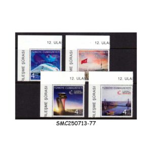 Stamps from TURKEY - 2021 12th INTERNATIONAL TRANSPORT & COMMUNICATION FORUM - 4V MINT NH