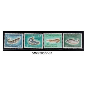 Stamps from LAOS - 1967 FISH / FAUNA MARINE LIFE - 4V MINT NH