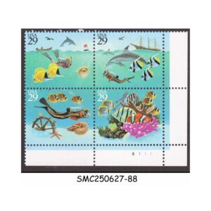 Stamps from UNITED STATES USA - 1994 WONDERS OF THE SEA / FISH - SE-TENANT BLOCK OF 4 MINT NH