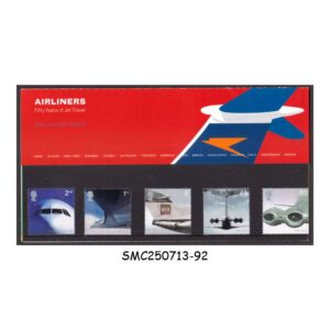 Stamps from GREAT BRITAIN - 2002 AIRLINERS - PRESENTATION PACK MNH ( 5-STAMPS MNH)