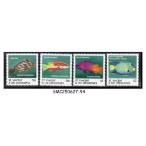 Stamps from ST. VINCENT & THE GRENADINES - 2000 FISH / MARINE LIFE - 4V - MINT NH