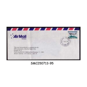 Cover from PAPUA NEW GUINEA 1995 60th ANNIV. OF FIRST FLIGHT OF SOUGLAS DC-3 COVER WITH CANCL.