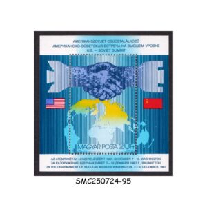 Stamps from HUNGARY  - 1987 US-SOVIET SUMMIT ON THE DISARMAMENT OF NUCLEAR MISSILES - MIN. SHEET MNH