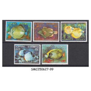 Stamps from ETHIOPIA - 1970 FISH FROM THE RED SEA SCOTT#558-562 - 5V MINT NH