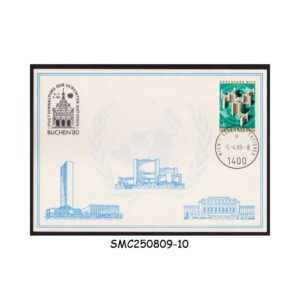 Stamps from UNITED NATIONS AUSTRIA - 1980 BUCHEN '80 SPECIAL CARD WITH CANCELLATION