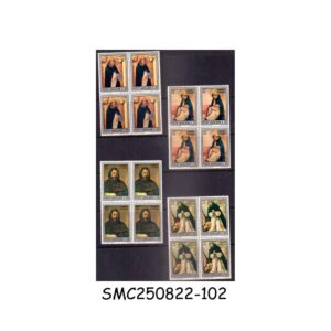 Stamps from VATICAN CITY 1971 8th BIRTH CENTENARY OF ST. DOMINIC DE GUZMAN - BLOCK OF 4 - 4V MNH