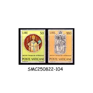 Stamps from VATICAN CITY - 1971 MILLENNIUM OF ST. STEFANO - 2V MINT NH