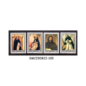 Stamps from VATICAN CITY 1971 8th BIRTH CENTENARY OF ST. DOMINIC DE GUZMAN - 4V MINT NH