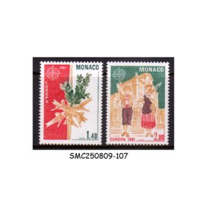 Stamps from MONACO - 1981 EUROPA - 2V MINT NH