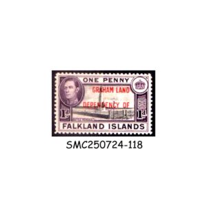 Stamps from FALKLAND ISLANDS, DEP.  1944 GRAHAM LAND OVERPRINTS SG#A2 MINT HINGED