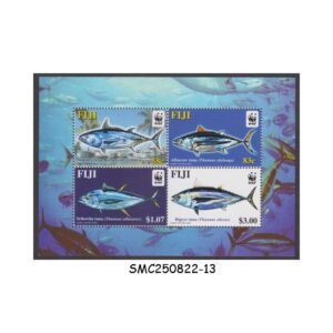 Stamps from FIJI - 2004 WWI FISH / MARINE LIFE - MIN. SHEET MINT NH