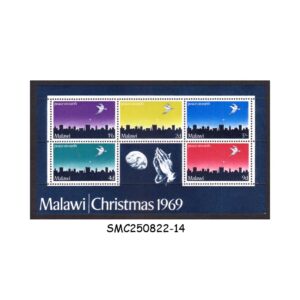 Stamps from MALAWI - 1969 CHRISTMAS - MIN. SHEET MINT NH