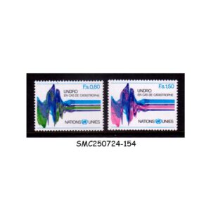 Stamps from UNITED NATIONS GENEVA - 1979 UNITED NATIONS DISASTER RELIEF ORGANIZATION - 2V MINT NH