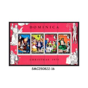 Stamps from DOMINICA - 1970 CHRISTMAS - MIN. SHEET MINT NH