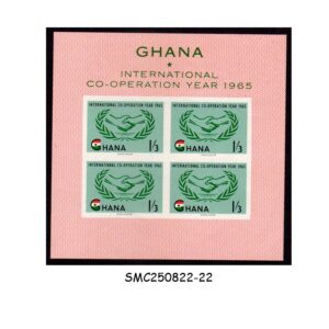 Stamps from GHANA - 1965 INTERNATIONAL COOPERATION YEAR - SOUVENIR SHEET MINT NH