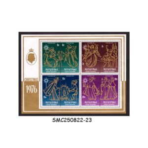 Stamps from AITUTAKI COOK ISLANDS - 1976 CHRISTMAS - MIN. SHEET MINT NH