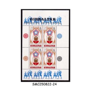 Stamps from GIBRALTAR - 1976 AMERICAN BICENTENNIAL - MIN. SHEET MINT NH