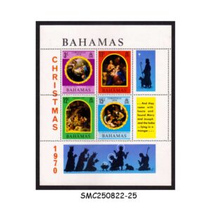 Stamps from BAHAMAS - 1970 CHRISTMAS - MIN. SHEET MINT NH