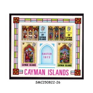 Stamps from CAYMAN ISLANDS - 1973 EASTER - MIN. SHEET MINT NH