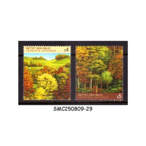 Stamps from UNITED NATIONS VIENNA - 1988 SAVE THE FOREST - SCOTT#80-81 - 2V - MINT NH