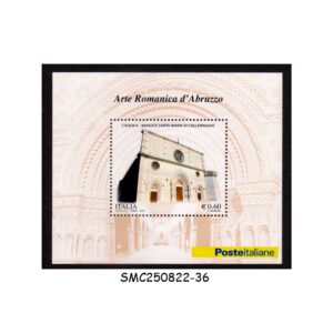 Stamps from ITALY - 2010 ST. MARY OF COLLEMAGGIO BASILICA, L'AQUILA - MIN. SHEET MINT NH