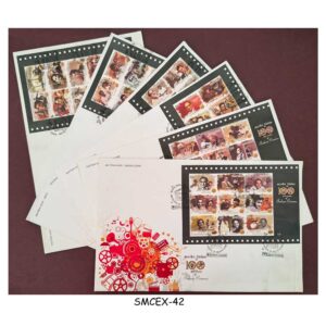 Stamps from INDIA - 2013 100 YEARS OF INDIAN CINEMA - SET OF 6 FDC