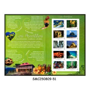 Stamps from FRANCE - 2009 ANTILLES REGION - COLLECTORS FOLDER SELF-ADHESIVE MNH