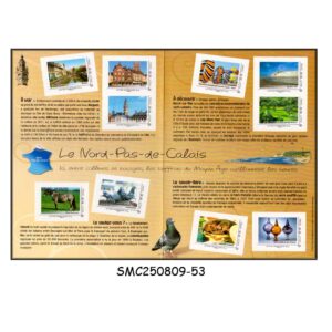 Stamps from FRANCE - 2010 NORD-PAS-DE-CALAIS - COLLECTORS FOLDER SELF-ADHESIVE MNH