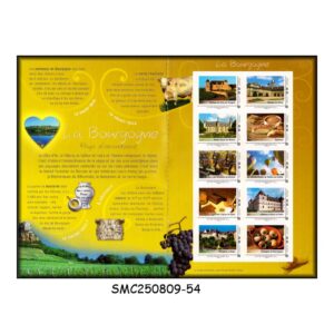 Stamps from FRANCE - 2009 BURGUNDY (BOURGOGNE) - COLLECTORS FOLDER SELF-ADHESIVE MNH