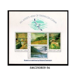 Stamps from TRISTAN DA CUNHA - 1976 AN ARTIST'S VIEW OF TRISTAN / PAINTINGS - MIN. SHEET MINT NH